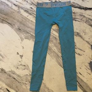 Gymshark Fit Leggings in Dusky Teal/Light Grey